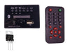 Wide panel Bluetooth FM USB AUX module with Big remote and 7805 regulator - NKtronics